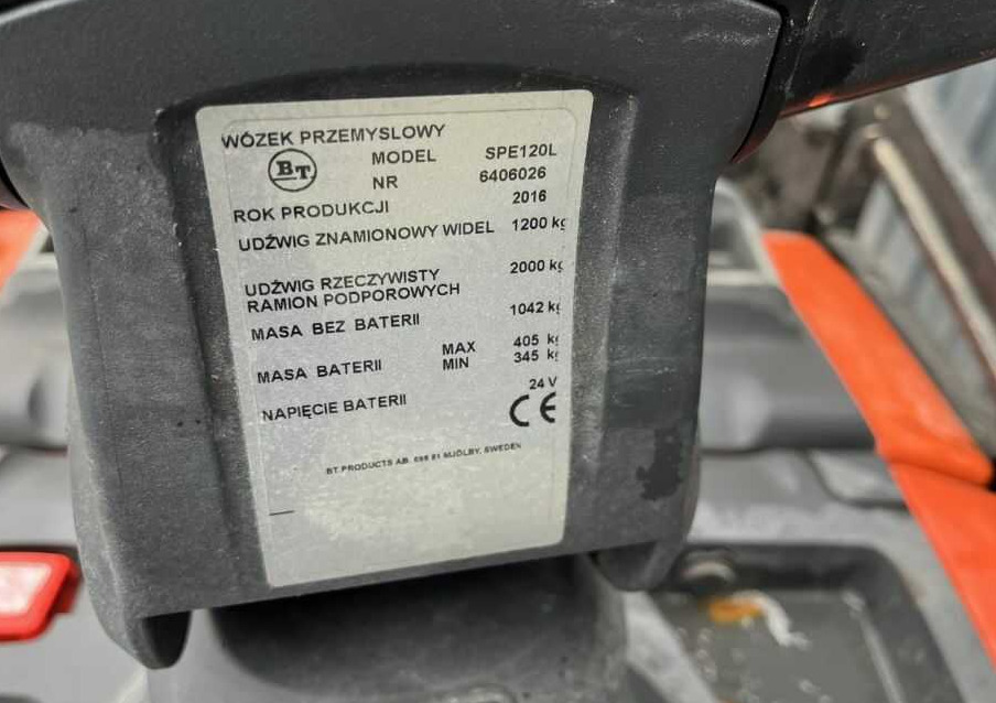 BT SPE120L - Stacker: picture 4 BT SPE120L - Stacker: picture 4