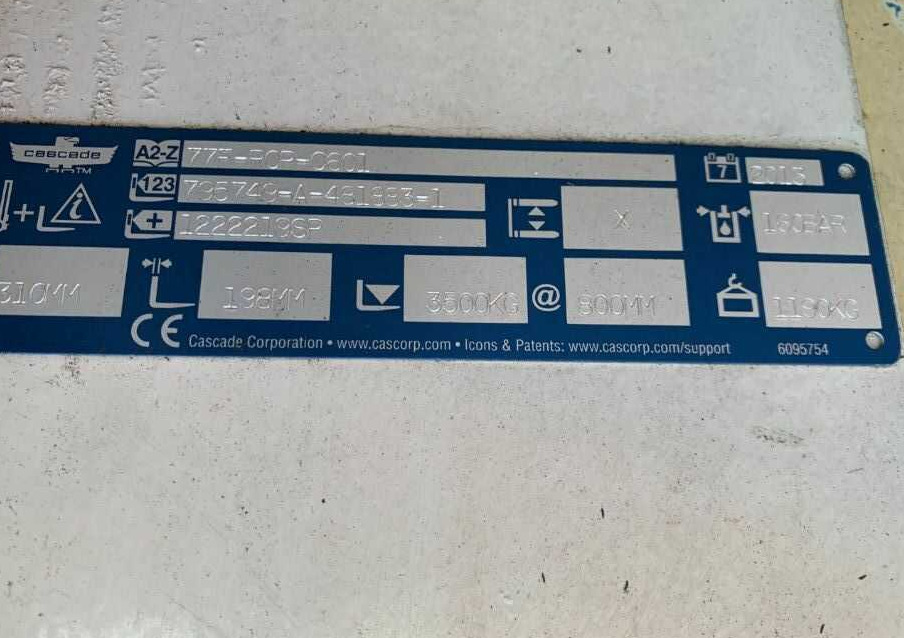 Cascade 799971RO - Clamp for Forklift: picture 4 Cascade 799971RO - Clamp for Forklift: picture 4