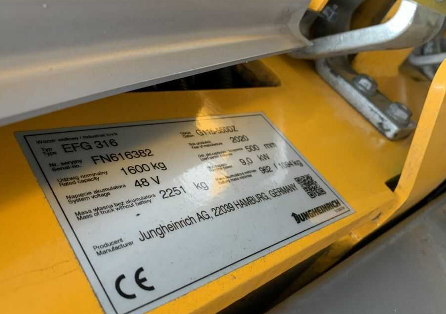 Jungheinrich EFG316 - Electric forklift: picture 4 Jungheinrich EFG316 - Electric forklift: picture 4