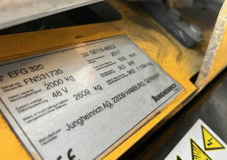 Jungheinrich EFG320 - Electric forklift: picture 4 Jungheinrich EFG320 - Electric forklift: picture 4
