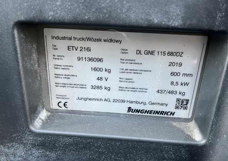 Jungheinrich ETV216i - Reach truck: picture 4 Jungheinrich ETV216i - Reach truck: picture 4