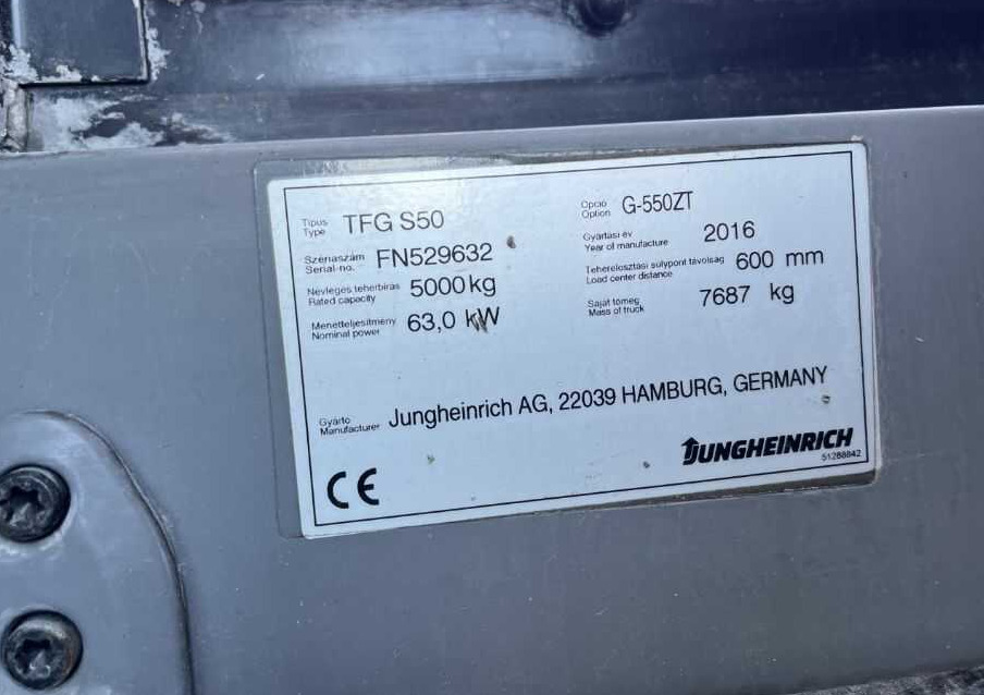 Jungheinrich TFGS50 - LPG forklift: picture 4 Jungheinrich TFGS50 - LPG forklift: picture 4