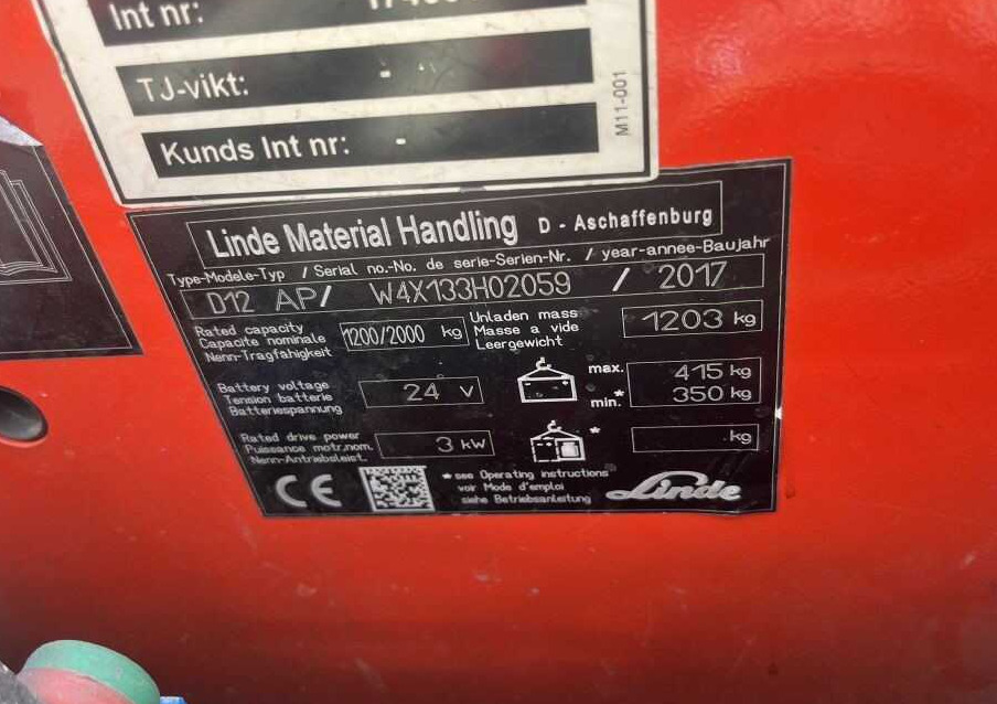 Linde D12AP - Stacker: picture 4 Linde D12AP - Stacker: picture 4