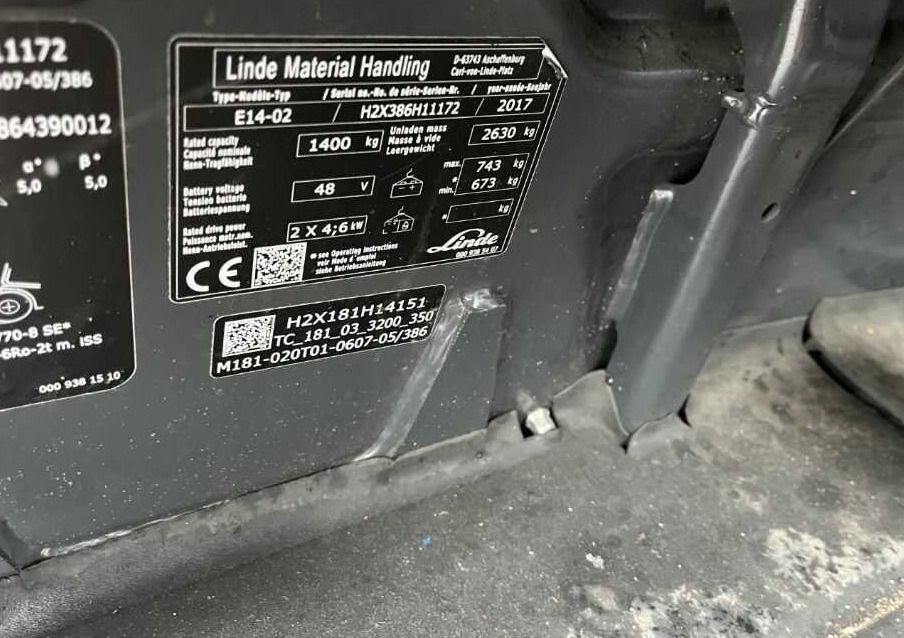 Linde E14-02 - Electric forklift: picture 4 Linde E14-02 - Electric forklift: picture 4