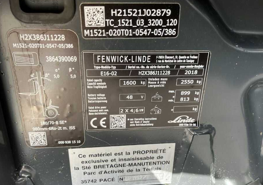 Linde E16-02 - Electric forklift: picture 4 Linde E16-02 - Electric forklift: picture 4