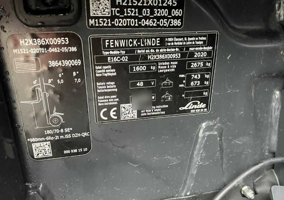 Linde E16C-02 - Electric forklift: picture 4 Linde E16C-02 - Electric forklift: picture 4