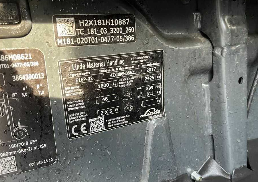 Linde E16P-02 - Electric forklift: picture 4 Linde E16P-02 - Electric forklift: picture 4