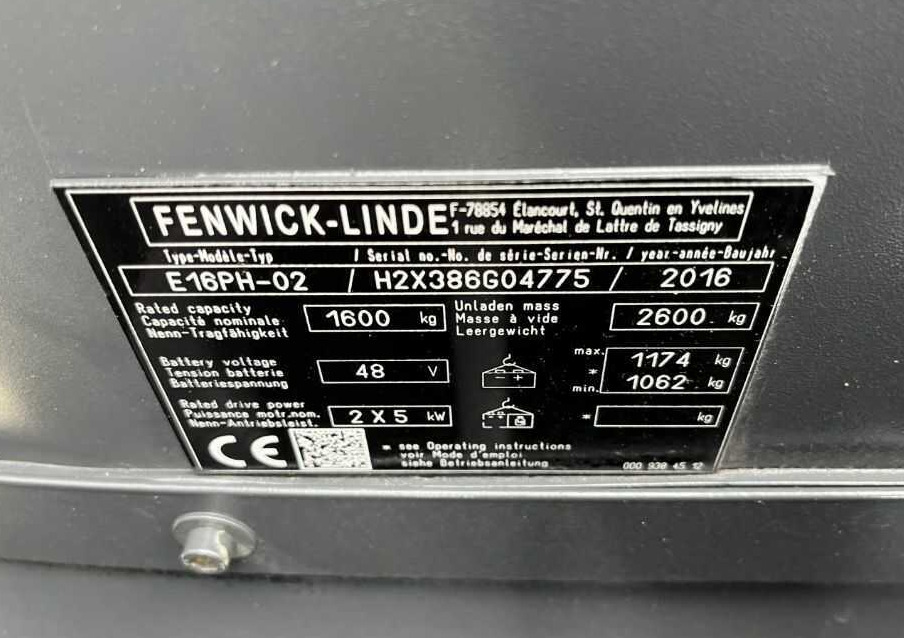 Linde E16PH-02 - Electric forklift: picture 5 Linde E16PH-02 - Electric forklift: picture 5