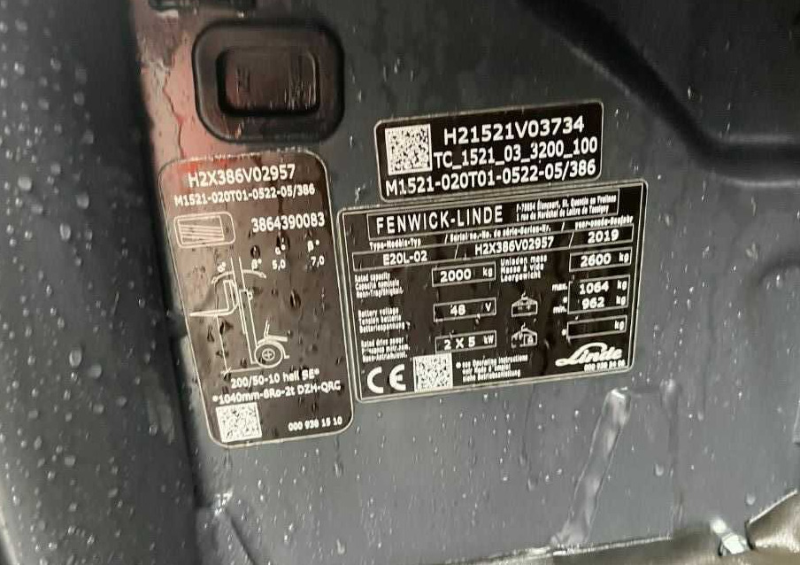 Linde E20L-02 - Electric forklift: picture 4 Linde E20L-02 - Electric forklift: picture 4