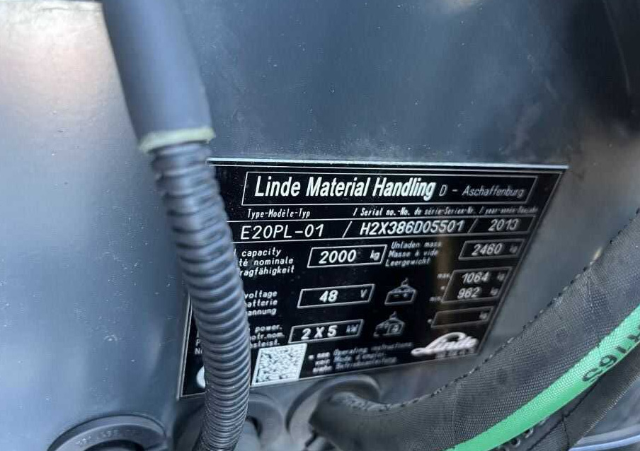 Linde E20PL-01 - Electric forklift: picture 4 Linde E20PL-01 - Electric forklift: picture 4