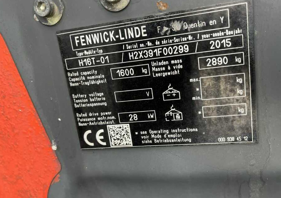 Linde H16T-01 - LPG forklift: picture 4 Linde H16T-01 - LPG forklift: picture 4