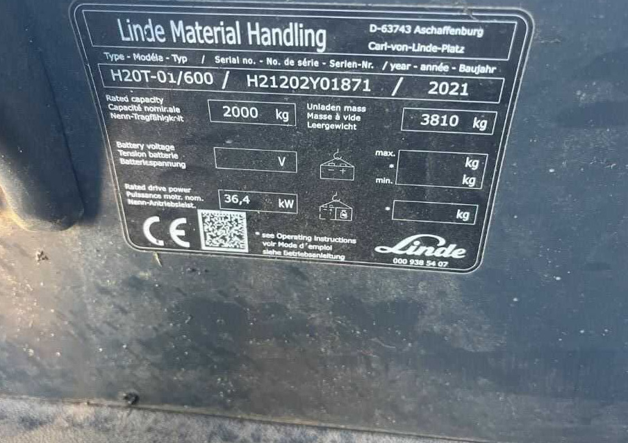Linde H20T-01/600 - LPG forklift: picture 4 Linde H20T-01/600 - LPG forklift: picture 4