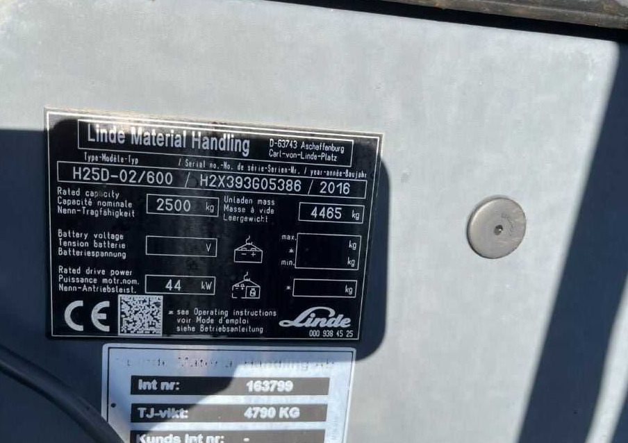 Linde H25D-02/600 - Diesel forklift: picture 4 Linde H25D-02/600 - Diesel forklift: picture 4