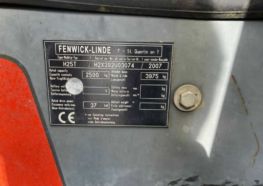 Linde H25T-01 - LPG forklift: picture 4 Linde H25T-01 - LPG forklift: picture 4