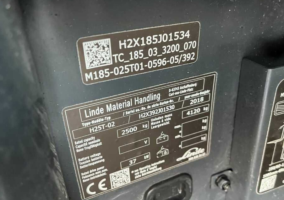 Linde H25T-02 - LPG forklift: picture 4 Linde H25T-02 - LPG forklift: picture 4