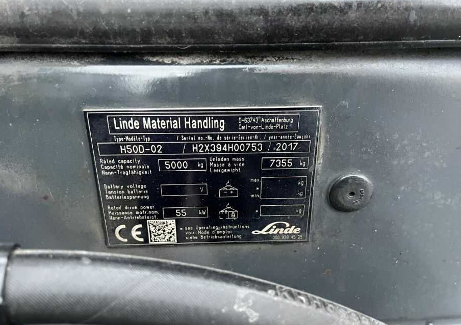 Linde H50D-02 - Diesel forklift: picture 4 Linde H50D-02 - Diesel forklift: picture 4