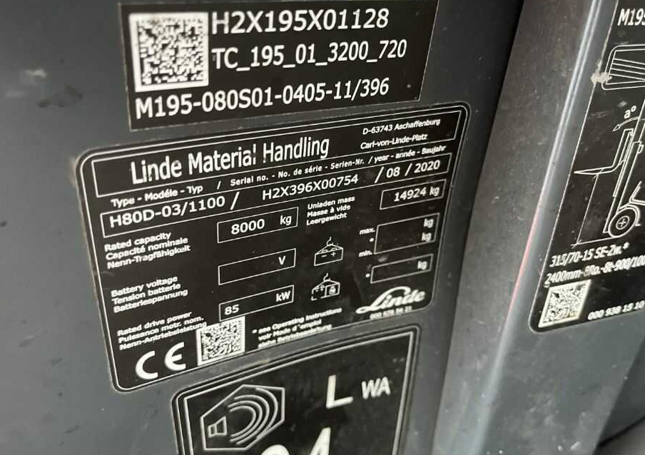 Linde H80D-03/1100 - Diesel forklift: picture 4 Linde H80D-03/1100 - Diesel forklift: picture 4