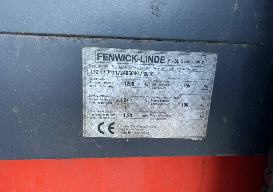 Linde L12L - Stacker: picture 4 Linde L12L - Stacker: picture 4