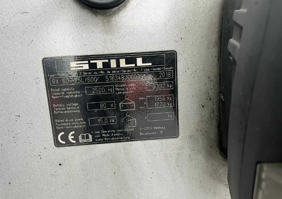 Still RX60-25 - Electric forklift: picture 4 Still RX60-25 - Electric forklift: picture 4