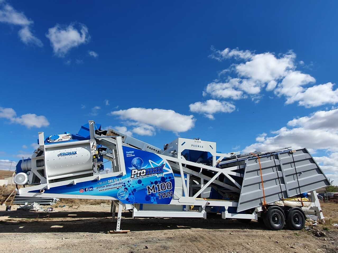 PROMAX MOBILE CONCRETE BATCHING PLANT M100-TWN (100m3/h)  - Concrete plant: picture 3 PROMAX MOBILE CONCRETE BATCHING PLANT M100-TWN (100m3/h)  - Concrete plant: picture 3