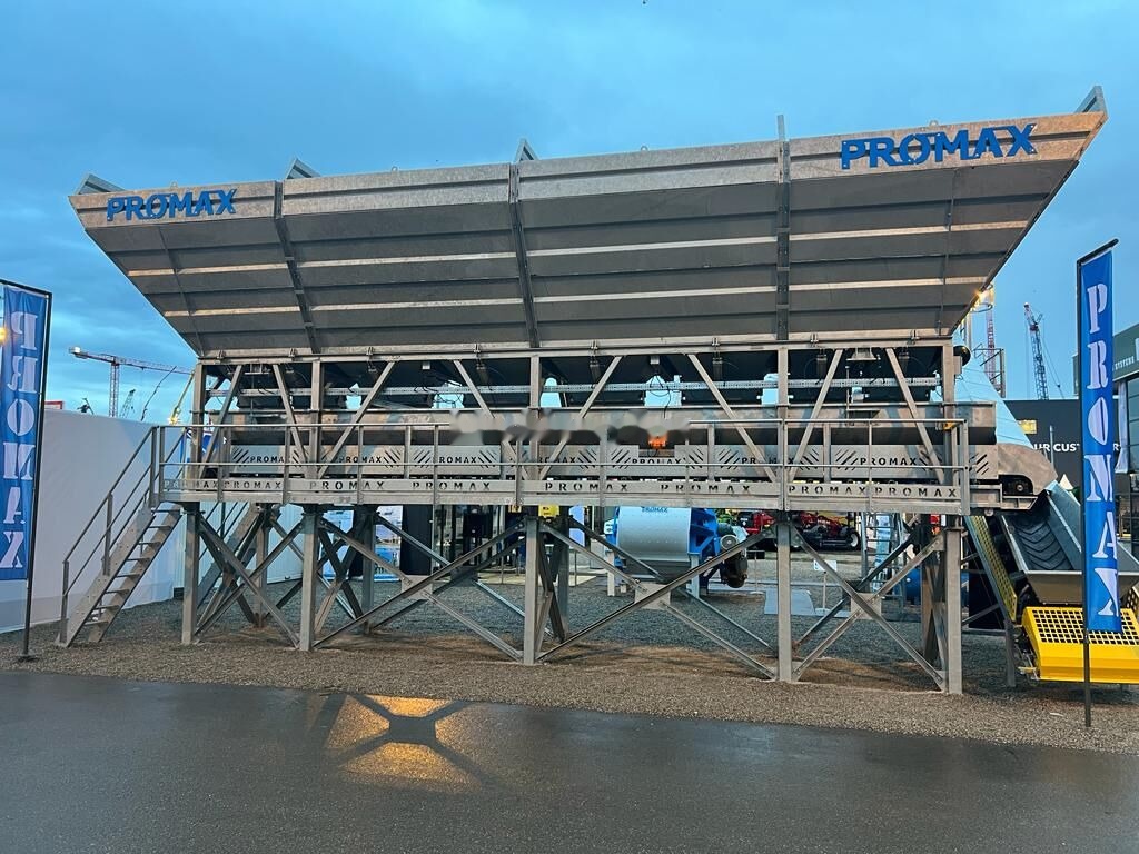 Promax GALVANIZED Compact Concrete Batching Plant C120-TWN-LINE (120m3/ - Cement silo: picture 3 Promax GALVANIZED Compact Concrete Batching Plant C120-TWN-LINE (120m3/ - Cement silo: picture 3