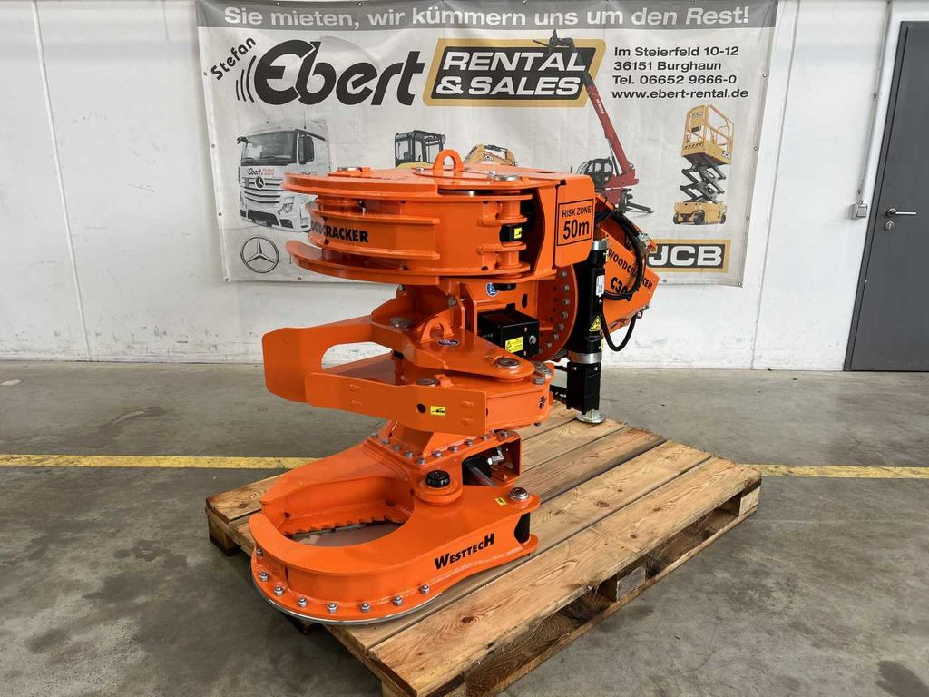 Westtech Woodcracker C300 Fällgreifer / Tiltator Westtech Woodcracker C300 Fällgreifer / Tiltator - Attachment for Forestry equipment: picture 1 Westtech Woodcracker C300 Fällgreifer / Tiltator Westtech Woodcracker C300 Fällgreifer / Tiltator - Attachment for Forestry equipment: picture 1