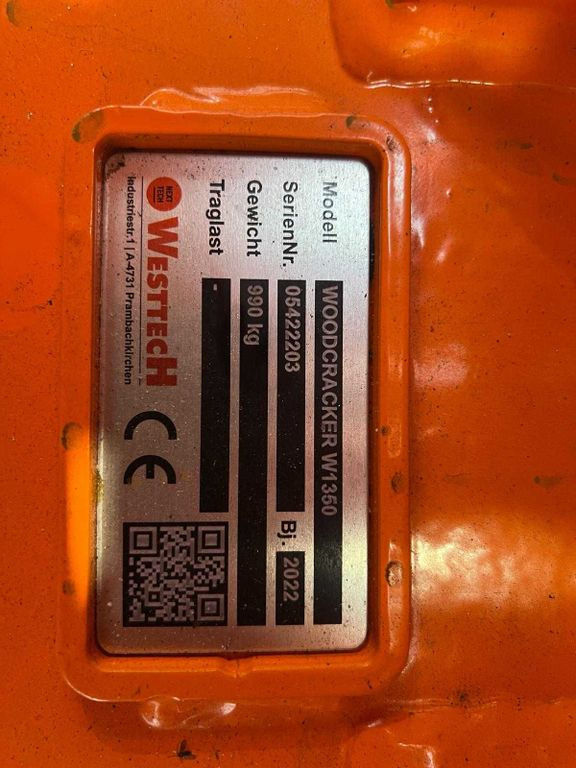 Attachment for Forestry equipment Westtech Woodcracker W1350 Spaltzange DEMO Roto Westtech Woodcracker W1350 Spaltzange DEMO Roto: picture 10 Attachment for Forestry equipment Westtech Woodcracker W1350 Spaltzange DEMO Roto Westtech Woodcracker W1350 Spaltzange DEMO Roto: picture 10