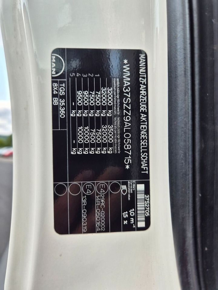 Crane truck MAN TGS 35.360 8x4 BB Gormach 91000 TECH Funk: picture 29