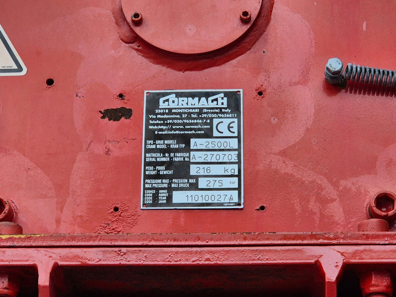 Crane truck MAN TGS 35.360 8x4 BB Gormach 91000 TECH Funk: picture 12