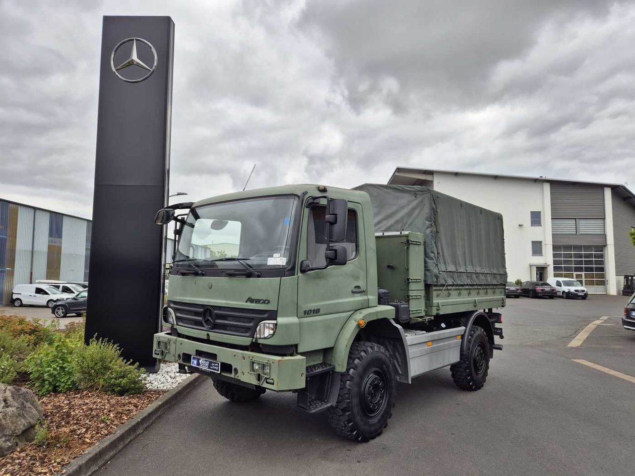 Mercedes-Benz Atego 1018 A 4x4 Singlebereifung 6 Stück vorh. - Curtainsider truck: picture 1 Mercedes-Benz Atego 1018 A 4x4 Singlebereifung 6 Stück vorh. - Curtainsider truck: picture 1