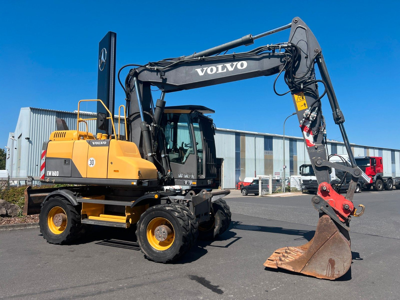 Wheel excavator Volvo EW160D / 2014 / 1xTieflöffel / Forstschutzgitter: picture 8