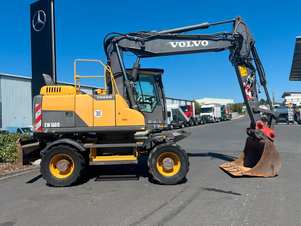 Wheel excavator Volvo EW160D / 2014 / 1xTieflöffel / Forstschutzgitter: picture 7