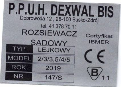 Dexwal fertilizer spreader 300 l - Fertilizer spreader: picture 4 Dexwal fertilizer spreader 300 l - Fertilizer spreader: picture 4