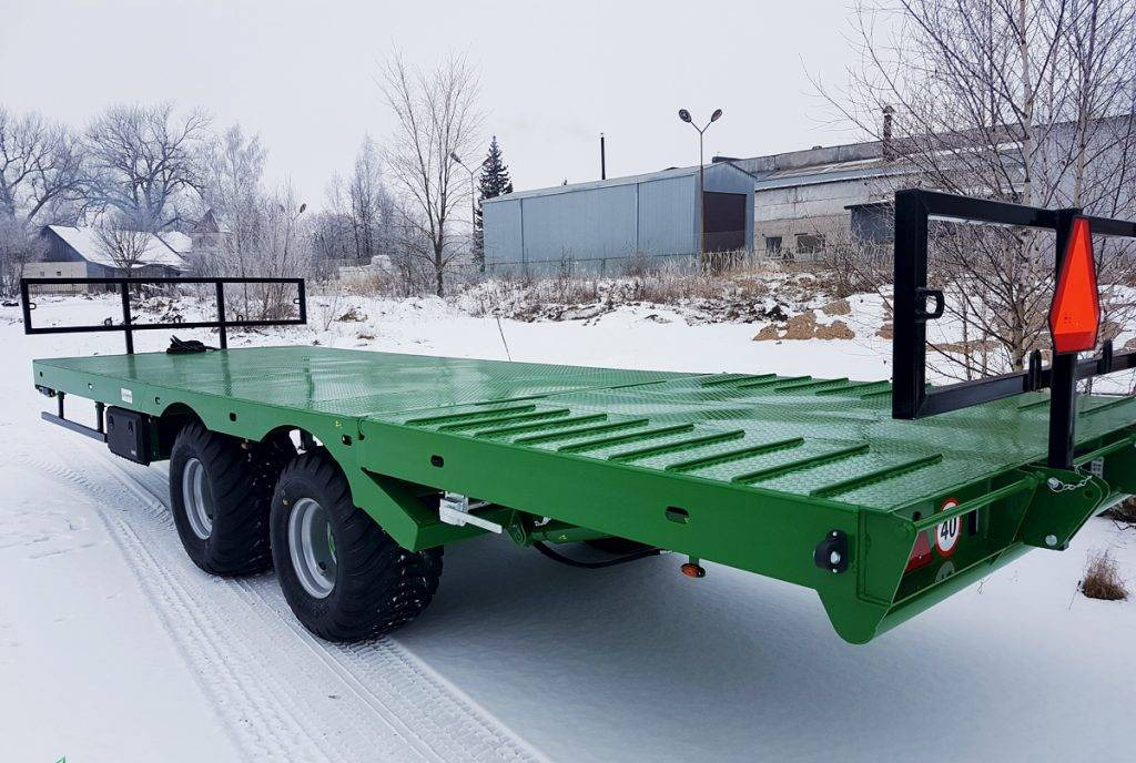 Dinapolis hydraulic bale trailer 14t, RPT-8000 - Farm platform trailer: picture 3 Dinapolis hydraulic bale trailer 14t, RPT-8000 - Farm platform trailer: picture 3