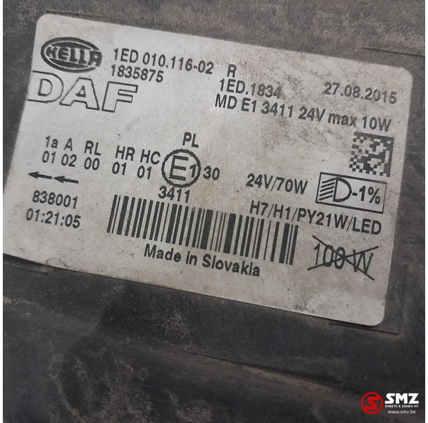 DAF Occ koplamp rechts DAF - Headlight for Truck: picture 3 DAF Occ koplamp rechts DAF - Headlight for Truck: picture 3