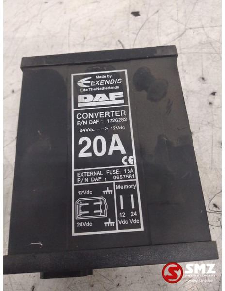 DAF Occ omvormer 24V-12V 20A DAF - Electrical system for Truck: picture 2 DAF Occ omvormer 24V-12V 20A DAF - Electrical system for Truck: picture 2