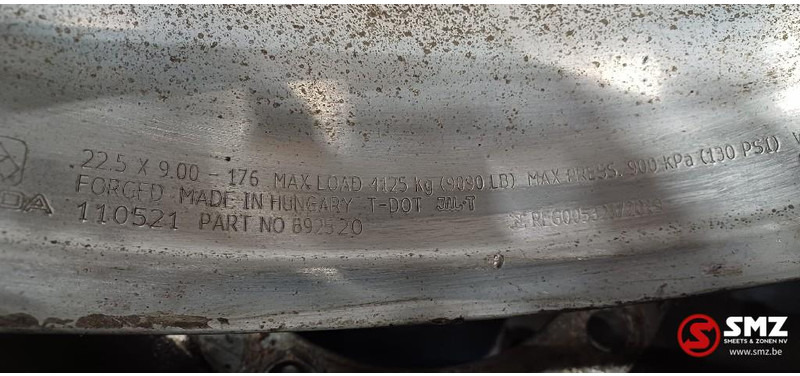 Diversen Occ set van 6 22.5x9.00 Alcoa velgen - Rim for Truck: picture 3 Diversen Occ set van 6 22.5x9.00 Alcoa velgen - Rim for Truck: picture 3