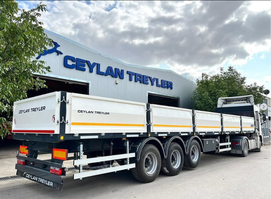 CEYLAN 3 AXLES FLATBED&PLATFORM WITH SIDE COVER - Dropside/ Flatbed semi-trailer: picture 1 CEYLAN 3 AXLES FLATBED&PLATFORM WITH SIDE COVER - Dropside/ Flatbed semi-trailer: picture 1