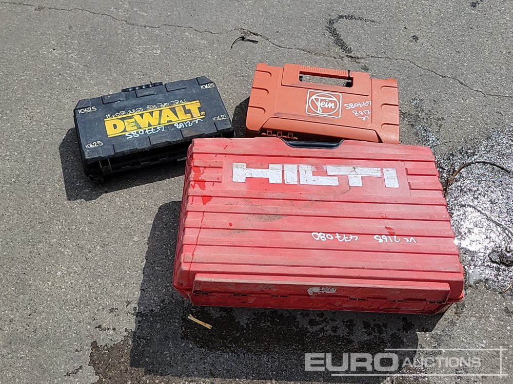 110 Volt HiltiTE 1000-AVR Hammer Drill, Dewalt Cordless SDS Drill, Fein Cordless Multi Tool Cutter - Construction equipment: picture 4 110 Volt HiltiTE 1000-AVR Hammer Drill, Dewalt Cordless SDS Drill, Fein Cordless Multi Tool Cutter - Construction equipment: picture 4