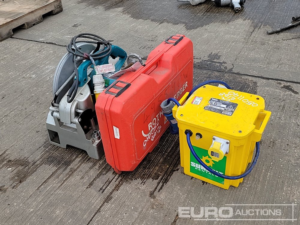 110Volt Transformer, Makita 110Volt Chop Saw, Rothenberger 110Volt Pipe Threader - Construction equipment: picture 1 110Volt Transformer, Makita 110Volt Chop Saw, Rothenberger 110Volt Pipe Threader - Construction equipment: picture 1