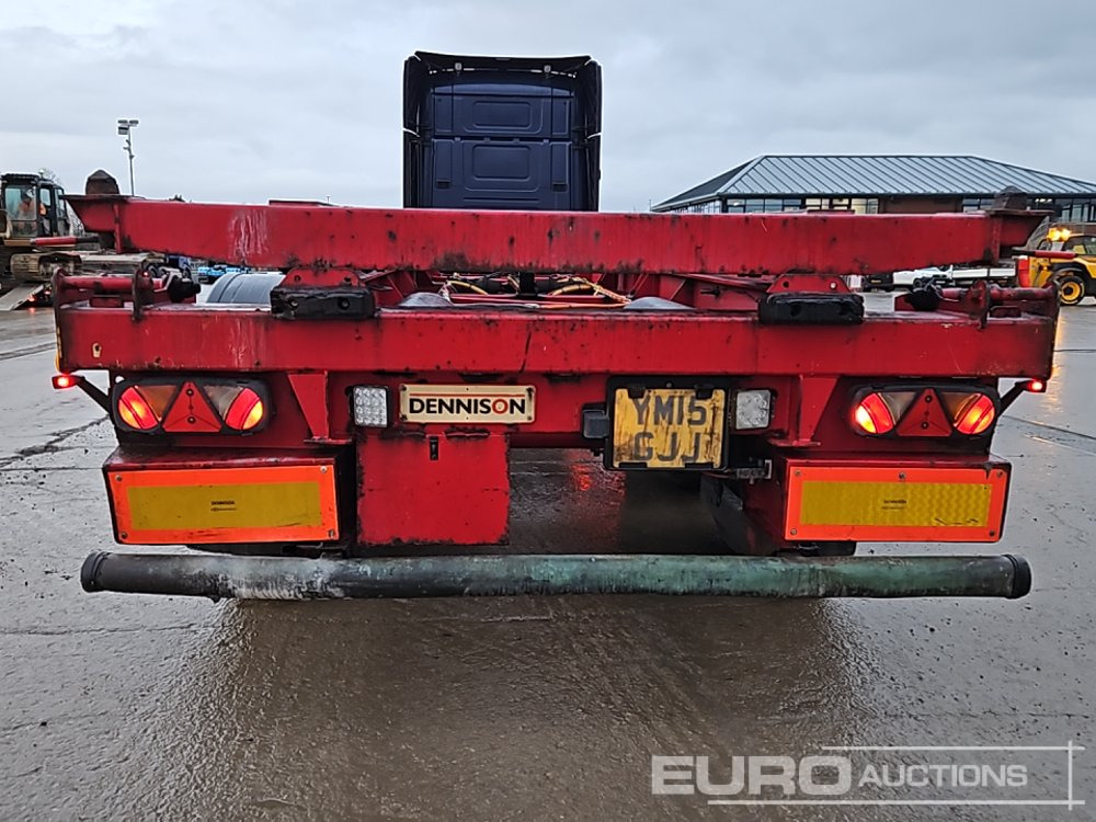 2009 Dennison Tri Axle Skeleton Trailer, Twist Locks - Chassis semi-trailer: picture 4 2009 Dennison Tri Axle Skeleton Trailer, Twist Locks - Chassis semi-trailer: picture 4