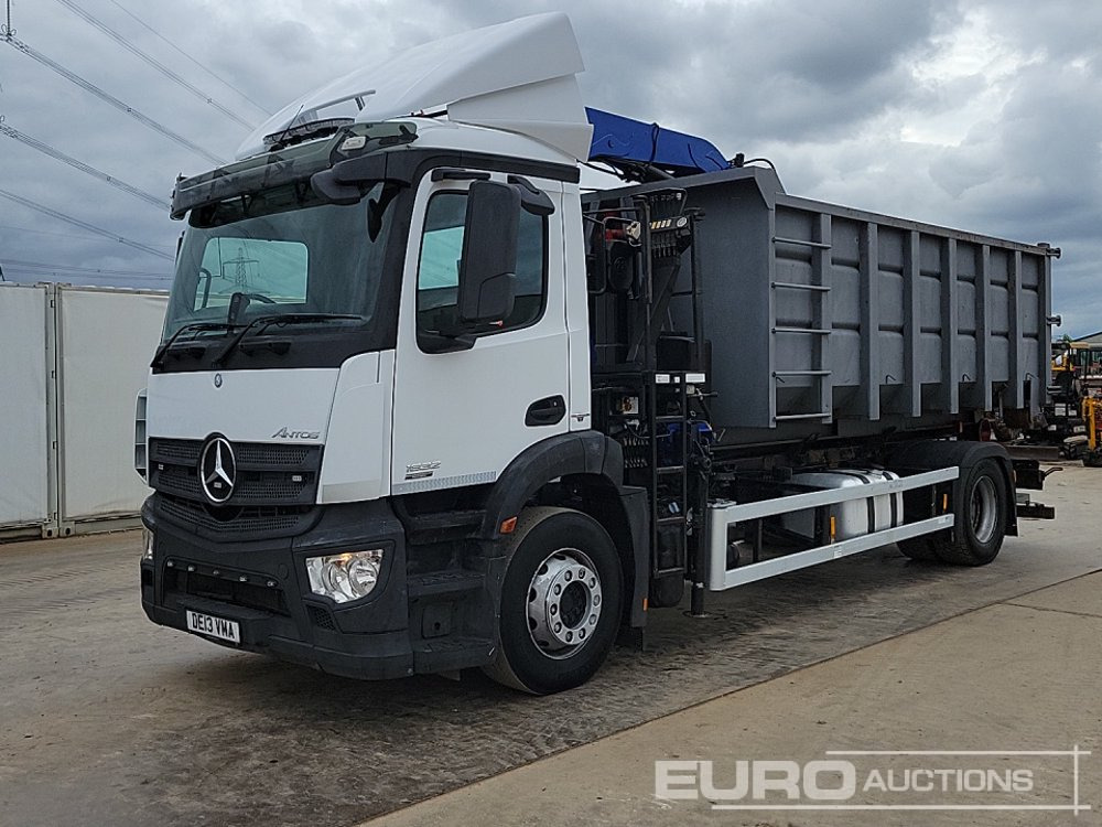 2013 Mercedes Antos 1832 - Hook lift truck: picture 1 2013 Mercedes Antos 1832 - Hook lift truck: picture 1