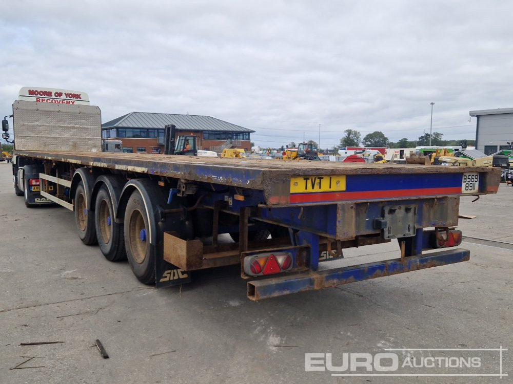 2013 SDC Trailer Tri Axle Flatbed Trailer, Twist Locks - Dropside/ Flatbed semi-trailer: picture 3 2013 SDC Trailer Tri Axle Flatbed Trailer, Twist Locks - Dropside/ Flatbed semi-trailer: picture 3