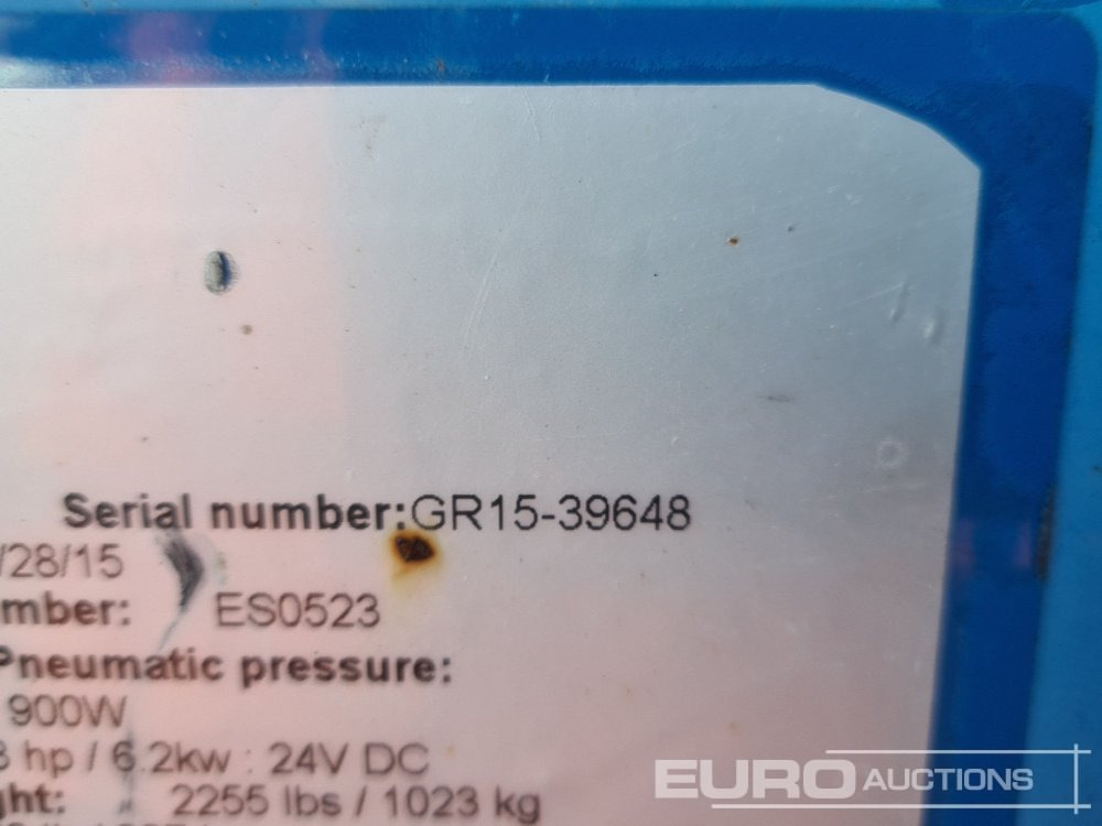 Aerial platform 2015 Genie GR-15: picture 26