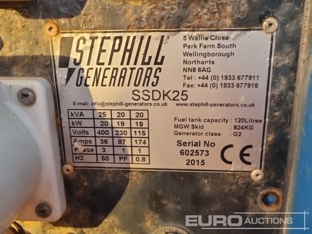 Generator set 2015 Stephill SSDK25: picture 27