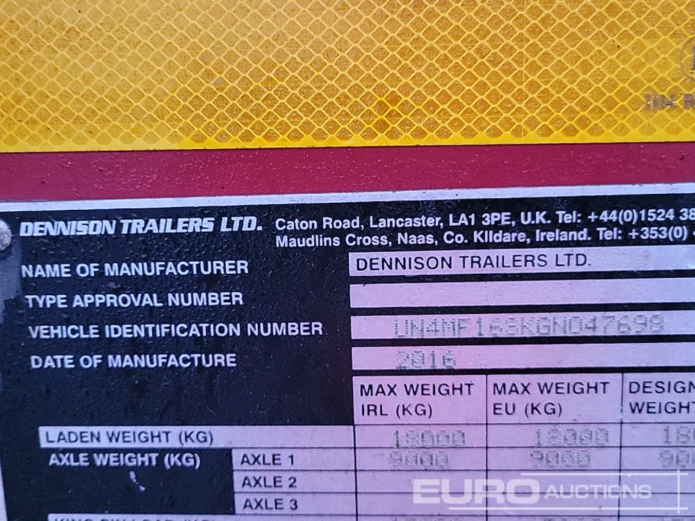Container transporter/ Swap body semi-trailer 2016 Dennison MF16SK0: picture 50 Container transporter/ Swap body semi-trailer 2016 Dennison MF16SK0: picture 50