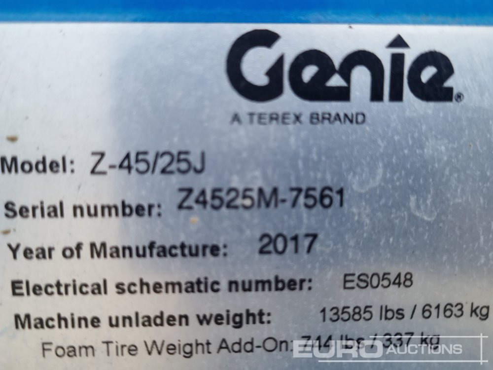 Aerial platform 2017 Genie Z45/25J: picture 40