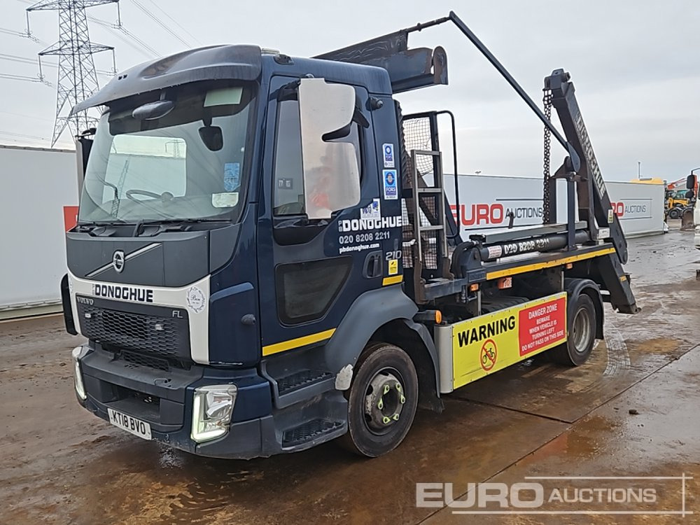 2018 Volvo FL210 - Skip loader truck: picture 1 2018 Volvo FL210 - Skip loader truck: picture 1