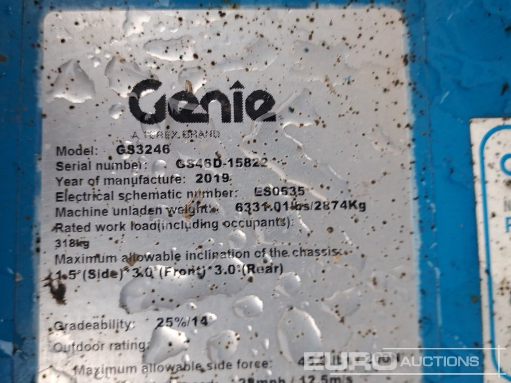 Aerial platform 2019 Genie GS-3246: picture 39 Aerial platform 2019 Genie GS-3246: picture 39