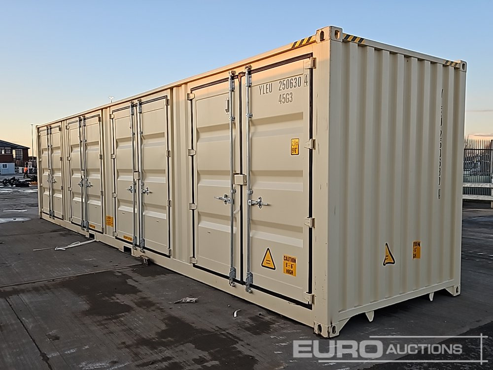2025 40' x 8' High Cube Container, 4 Side Doors, 1 End Door (Cannot Be Reconsigned) - Shipping container: picture 1 2025 40' x 8' High Cube Container, 4 Side Doors, 1 End Door (Cannot Be Reconsigned) - Shipping container: picture 1